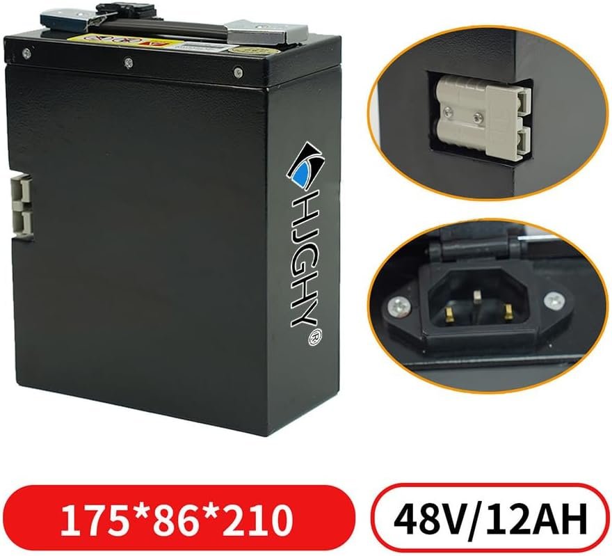 48V 12Ah LiFePO4 Battery Volt 12AH Electric Forklift Lithium Iron Phosphate Battery Replacement for 0-600W Electric Pallet Jack Truck Motor