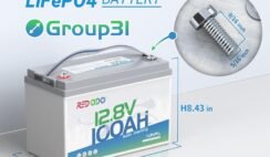 Redodo 12V 100Ah LiFePO4 Battery with Self Heating, Low Temperature Protection Group 31 Lithium Battery, Built in 100A BMS, 4000+ Deep Cycles, Perfect for RVs, Off-Grid in Cold Areas 2 Packs