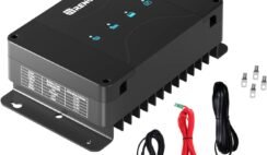 Renogy 12V 50A DC to DC Battery Charger with MPPT, On-Board Battery for Gel, AGM, Flooded and Lithium Batteries, Using Multi-Stage Charging, Solar Panel and Alternator