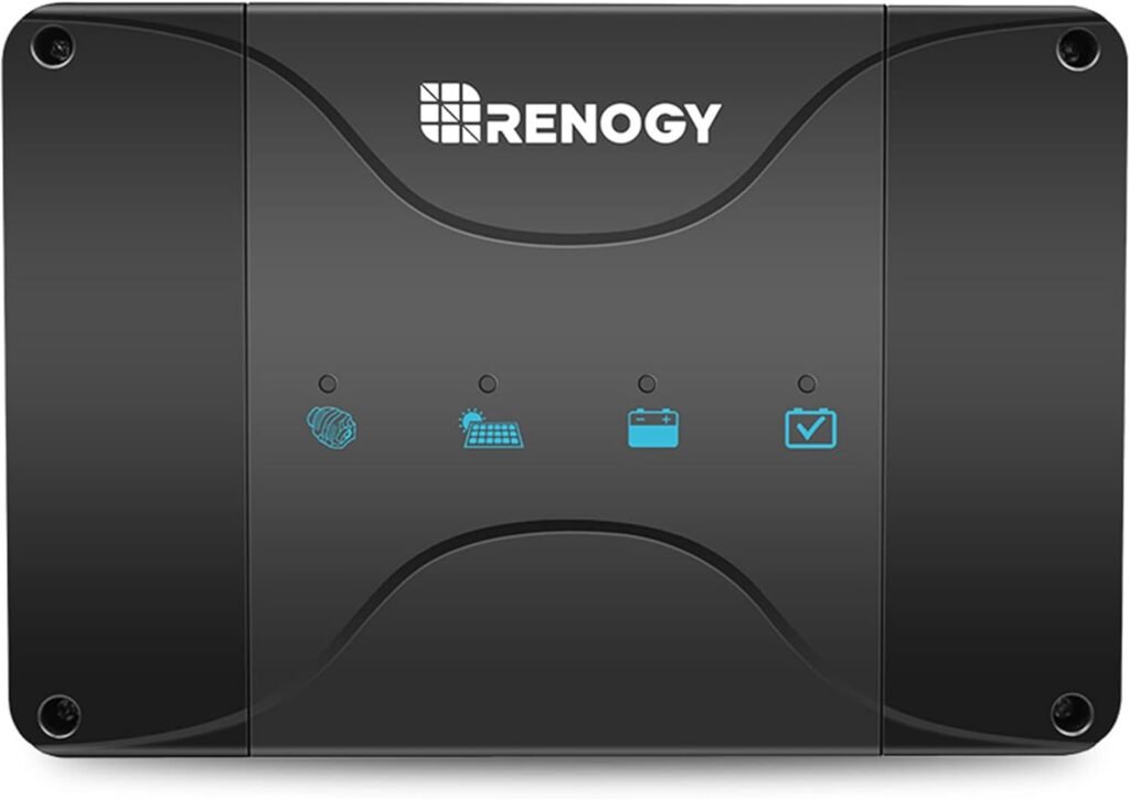 Renogy 12V 50A DC to DC Battery Charger with MPPT, On-Board Battery for Gel, AGM, Flooded and Lithium Batteries, Using Multi-Stage Charging, Solar Panel and Alternator