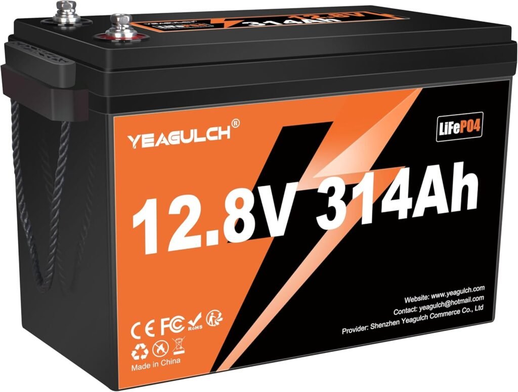 12V 300Ah (314Ah) LiFePO4 Lithium Battery, Built-in 200A BMS with 8000+ Deep Cycles Rechargeable 4019Wh Lithium Battery for RV Solar Marine Solar Panel Camping 12V 300Ah (314Ah) LiFePO4 Lithium Battery, Built-in 200A BMS with 8000+ Deep Cycles Rechargeable 4019Wh Lithium Battery for RV Solar Marine Solar Panel Camping
