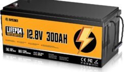 12V 300Ah LiFePO4 Lithium Battery, 200A Built-in BMS, 15000+ Deep Cycles, Lightweight Lithium Iron Phosphate Battery for RV, Marine, Trolling Motor, Solar, Off-Grid, Home Energy