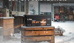 LiTime 24V 100Ah Bluetooth LiFePO4 Lithium Battery, Low-Temp Cutoff Protection, Built-in 100A BMS, 4000+ Deep Cycles for Trolling Motors, RVs, Marine, Off-Grid, Home Energy