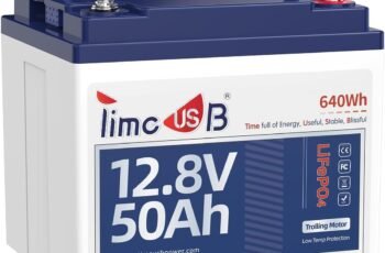 Timeusb 12V 50Ah Trolling Motor LiFePO4 Lithium Battery with Low-Temp Protection
