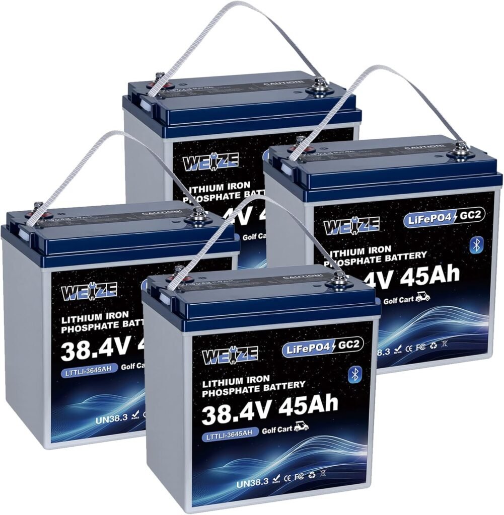 WEIZE 12V 105AH 1000CCA Dual Purpose LiFePO4 Battery, Group Starting Lithium Battery Plus Deep Cycle Performance, Built-in Smart BMS, Perfect for Trolling Motor, Marine, RV