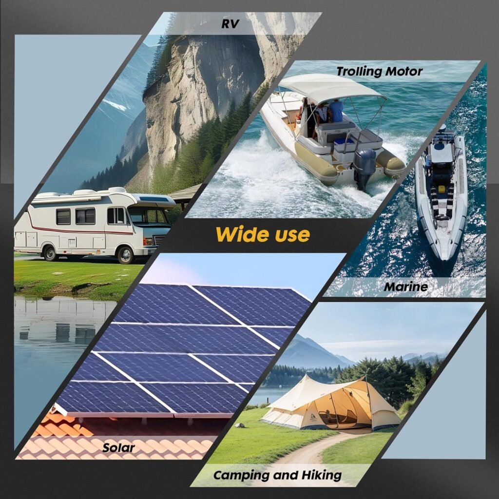 12V 120Ah LiFePO4 Battery,Trolling Motor Battery Built-in 100A BMS 1536Wh,8000+ Deep Cycle 12v Lithium Battery for Marine,Boat,RV,Solar and Off Grid Applications 12V 120Ah LiFePO4 Battery,Trolling Motor Battery Built-in 100A BMS 1536Wh,8000+ Deep Cycle 12v Lithium Battery for Marine,Boat,RV,Solar and Off Grid Applications