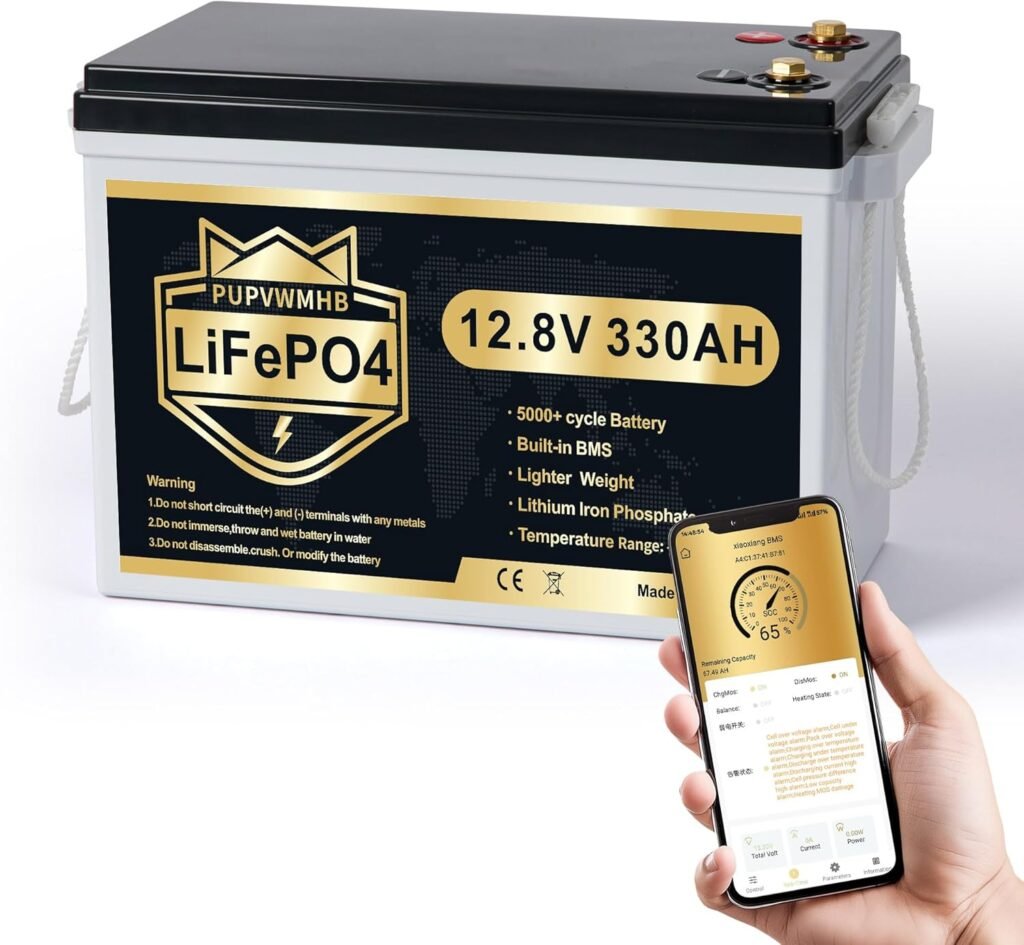 12V 200Ah MINI LiFePO4 Lithium Battery, Bluetooth Lithium Battery, 200A BMS, up to Cycles, Max.2560Wh Energy with Low Temp Cut off, Perfect for RV, Solar, Trolling Motor 12V 200Ah MINI LiFePO4 Lithium Battery, Bluetooth Lithium Battery, 200A BMS, up to Cycles, Max.2560Wh Energy with Low Temp Cut off, Perfect for RV, Solar, Trolling Motor