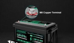 EverExceed 12V 200AH LiFePO4 Battery with Built-in 150A BMS, 2560Wh Energy Lithium Battery with Low Temperature Protection, Perfect for Yacht, Marine, Boat, RV, Home Energy