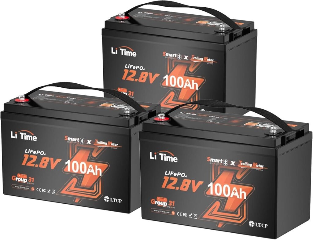 Litime 12V 100Ah Xtra-Mini Bluetooth Trolling Motor LiFePO4 Battery, Volt MINI Small Lithium Batteries, Up to Deep Cycle, 100A BMS for RV, Camper, Travel Trailers, Boat, Yacht, Kayak Litime 12V 100Ah Xtra-Mini Bluetooth Trolling Motor LiFePO4 Battery, Volt MINI Small Lithium Batteries, Up to Deep Cycle, 100A BMS for RV, Camper, Travel Trailers, Boat, Yacht, Kayak