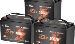 Litime 12V 100Ah Xtra-Mini Bluetooth Trolling Motor LiFePO4 Battery, 12 Volt MINI Small Lithium Batteries, Up to 15000 Deep Cycle, 100A BMS for RV, Camper, Travel Trailers, Boat, Yacht, Kayak