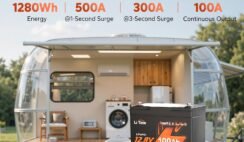 Litime 12V 100Ah Xtra-Mini LiFePO4 Lithium Battery with Bluetooth & 100A BMS, 12 Volt Mini Lithium Battery, Max 15000 Deep Cycle, for RV, Marine, Trolling Motor, Travel Trailers, Boat