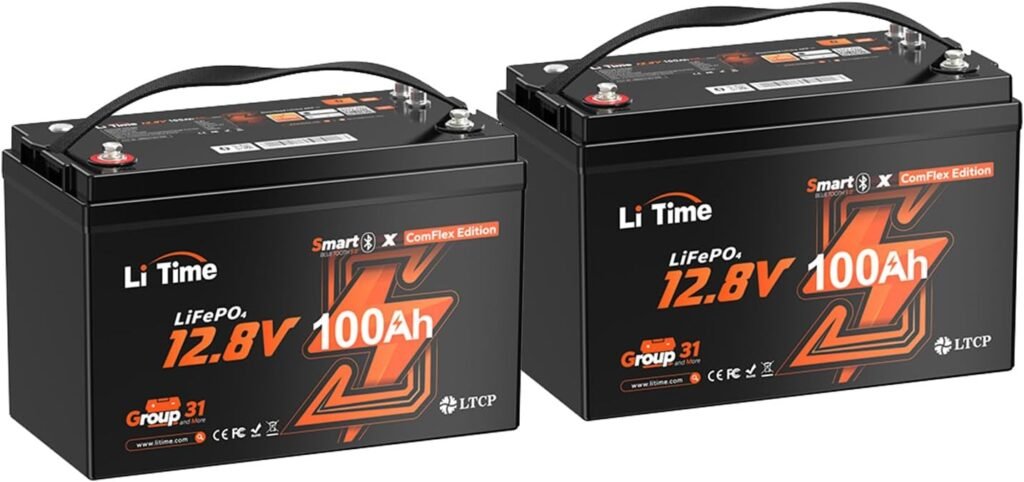 Litime 12V 165Ah LiFePO4 Battery Bluetooth, Group Lithium Battery with 165A BMS, Up to 15000+ Deep Cycles for RV, Travel Trailer, Trolling Motor Litime 12V 165Ah LiFePO4 Battery Bluetooth, Group Lithium Battery with 165A BMS, Up to 15000+ Deep Cycles for RV, Travel Trailer, Trolling Motor