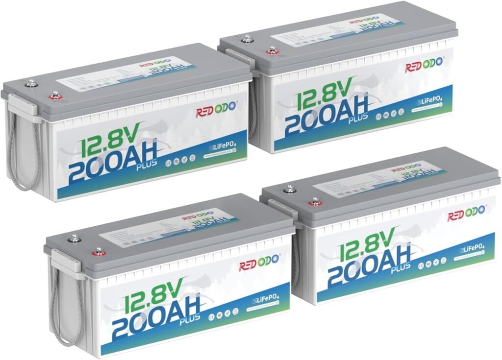 Redodo Pack 12V 100Ah Group LiFePO4 Battery, 1280Wh Deep Cycle with 100A BMS, 4000+ Cycles Lithium Rechargable Battery for All RVs, Van, Camper, Solar Power Storage, Off-Grid Redodo Pack 12V 100Ah Group LiFePO4 Battery, 1280Wh Deep Cycle with 100A BMS, 4000+ Cycles Lithium Rechargable Battery for All RVs, Van, Camper, Solar Power Storage, Off-Grid
