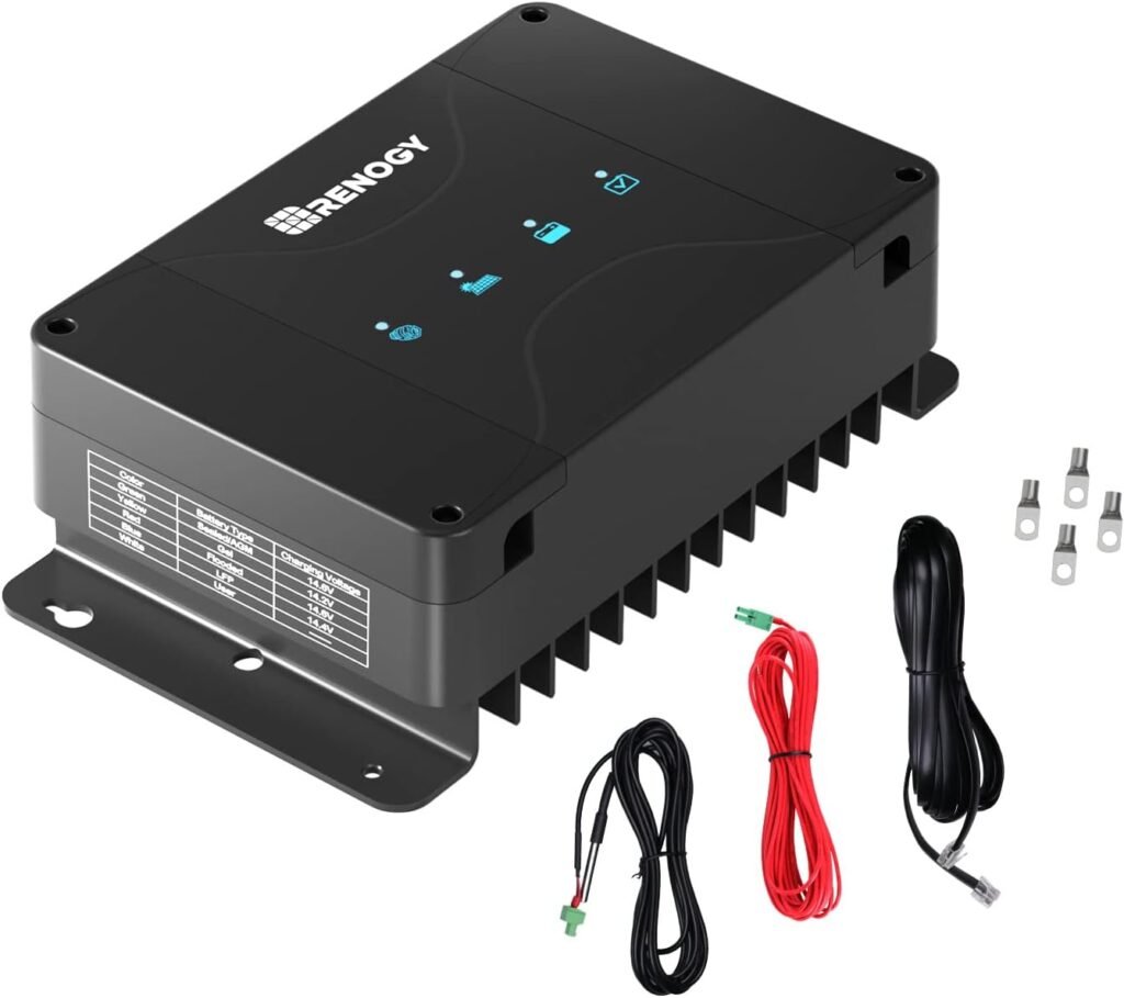 Renogy DC to DC Charger with MPPT 12V 40A Solar Input - 670W Dual Charging Car Battery Chargers for RV Marine Camping Compatible with LiFePO4 Gel Flooded and Sealed Lead Acid Batteries Renogy DC to DC Charger with MPPT 12V 40A Solar Input - 670W Dual Charging Car Battery Chargers for RV Marine Camping Compatible with LiFePO4 Gel Flooded and Sealed Lead Acid Batteries