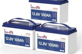 Timeusb 12V 100Ah LiFePO4 Lithium Battery Built-in 100A BMS, Automotive-Grade Cells, Group 31 Deep Cycle Lithium Trolling Motors Batteries Perfect for Boat, Marine, RV, Solar Systems (2-Pack)