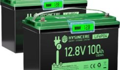 12V 100Ah LiFePO4 Lithium Battery BCI Group 31 Built-in 100A BMS with Low-Temp Cut off Protection, Deep Cycle Battery, Perfect for Trolling Motor, RV, Boat, Marine, 2 Packs