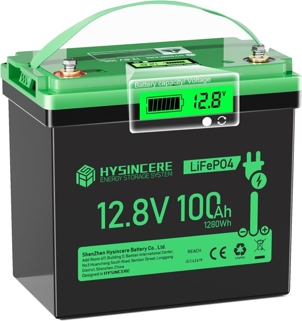 12V 100Ah LiFePO4 Lithium Battery, Mini Deep Cycle Rechargeable LiFePO4 Battery, Max.15000 Cycles Built in 100A BMS for RV, Trolling Motor, Camping, Marine, Solar, Home Energy Storage(1 Pack) 12V 100Ah LiFePO4 Lithium Battery, Mini Deep Cycle Rechargeable LiFePO4 Battery, Max.15000 Cycles Built in 100A BMS for RV, Trolling Motor, Camping, Marine, Solar, Home Energy Storage(1 Pack)