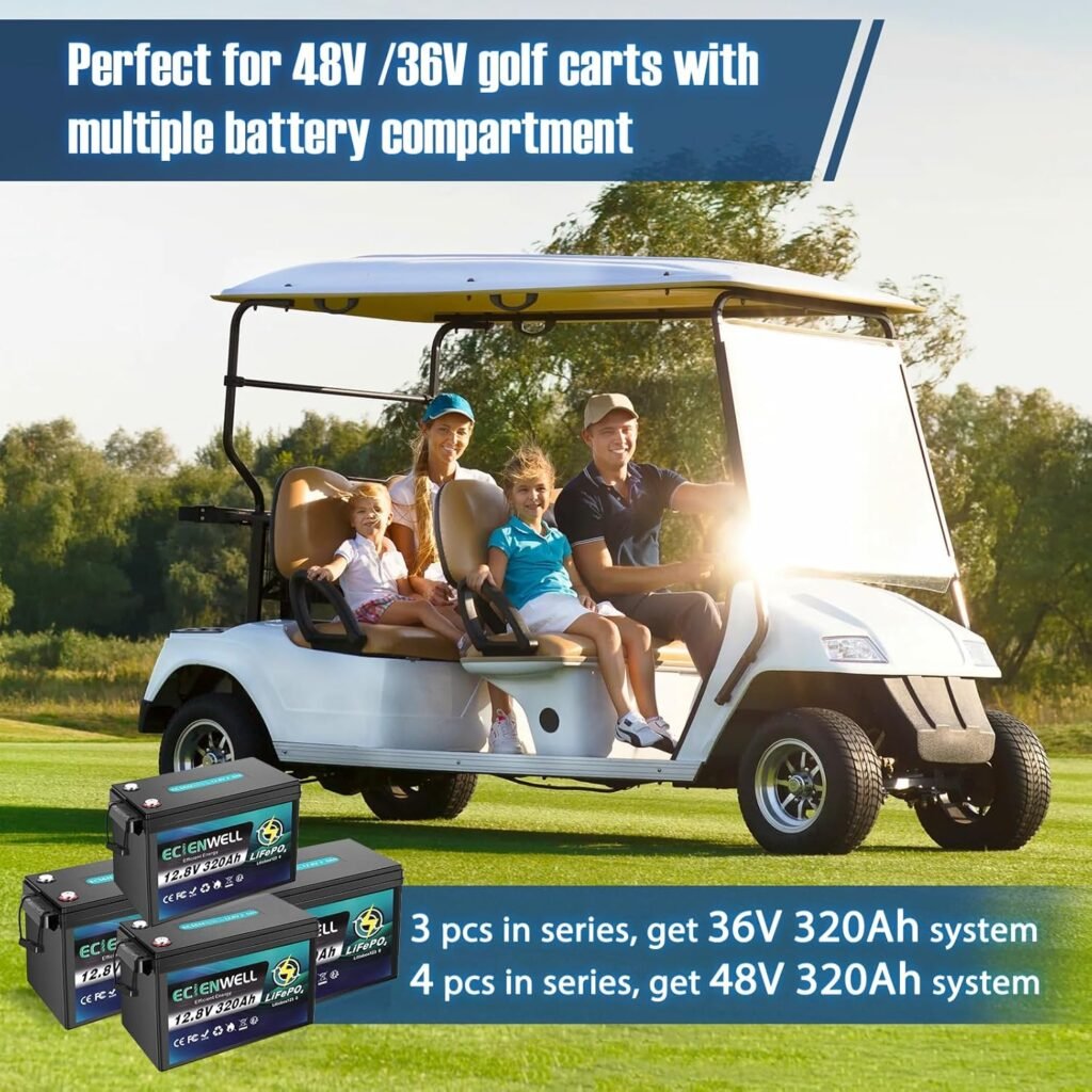 12V 320Ah Lithium LiFePO4 Battery Mini, 15000+ Deep Cycle Marine Battery with 200A BMS, Grade A Battery, IP65 Waterproof, 12V 300Ah+ for Golf Cart, Trolling Motor, RV, Truck, Camp, Solar 12V 320Ah Lithium LiFePO4 Battery Mini, 15000+ Deep Cycle Marine Battery with 200A BMS, Grade A Battery, IP65 Waterproof, 12V 300Ah+ for Golf Cart, Trolling Motor, RV, Truck, Camp, Solar