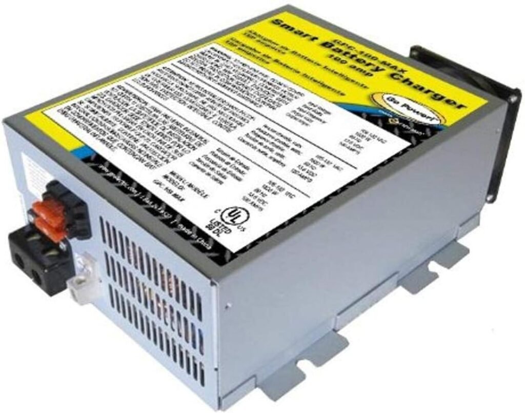 Go Power Smart Battery RV Converter Charger - 3-Stage, Lithium-Compatible Power Converter for RV Batteries - Extends Deep-Cycle Battery Life - High Continuous Output (100 Amp) for 12-Volt Loads Go Power Smart Battery RV Converter Charger - 3-Stage, Lithium-Compatible Power Converter for RV Batteries - Extends Deep-Cycle Battery Life - High Continuous Output (100 Amp) for 12-Volt Loads