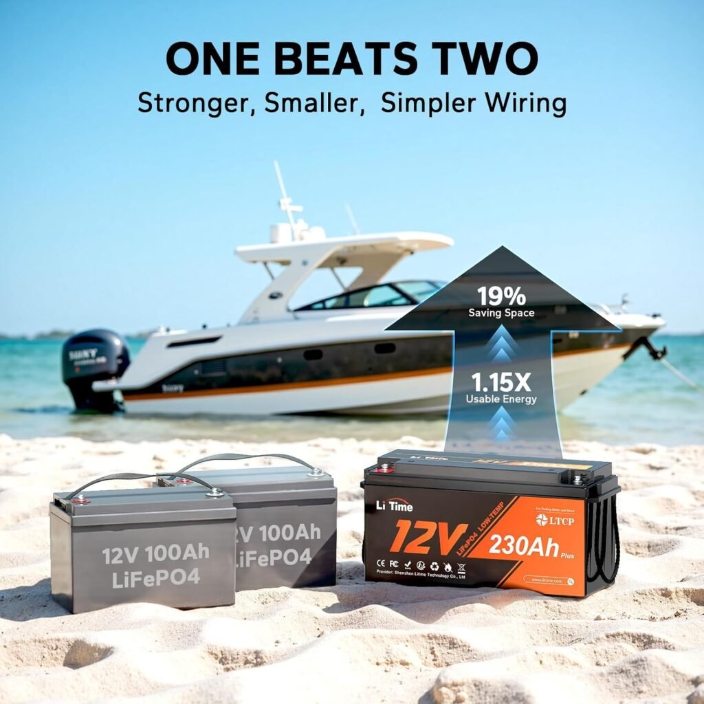 Litime 12V 230Ah Deep Cycle LiFePO4 Battery for RV, Camper, Travel Trailer Litime 12V 230Ah Deep Cycle LiFePO4 Battery for RV, Camper, Travel Trailer